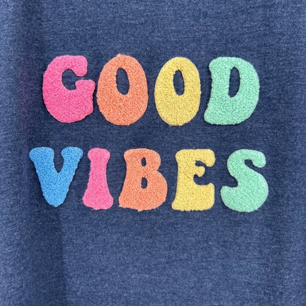 Wild Fox Sweatshirt Good Vibes Pullover Womens plus size 2X Oversized Crew Neck - Picture 4 of 11